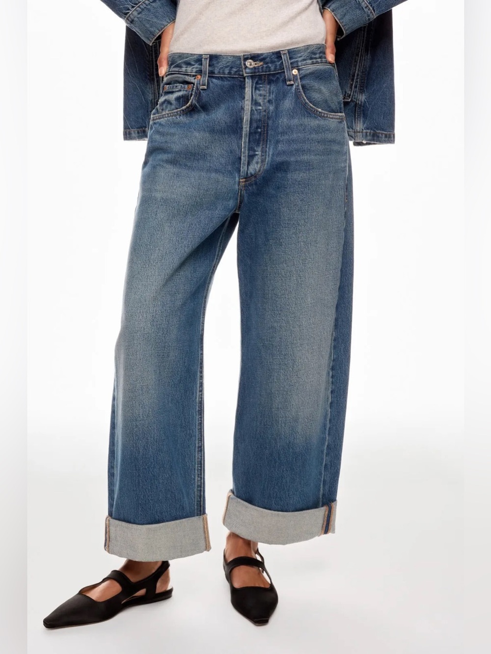 Citizens of Humanity Ayla Baggy Jeans Brielle Blue Size 26 - Picture 3 of 9